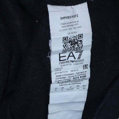 Mens UK Size L Emporio Armani Black Pullover Hoodie