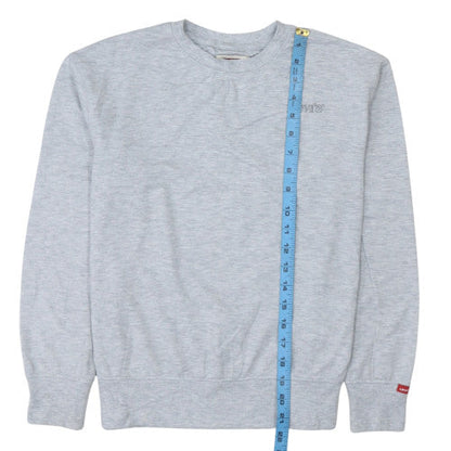 Levi's Boys Grey 12 Years Pullover Sweatshirt Crew Neck Logo Jumper