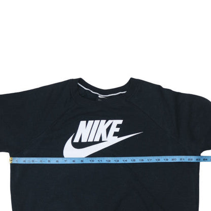 Womens UK Size L Nike Black Pullover Sweatshirt