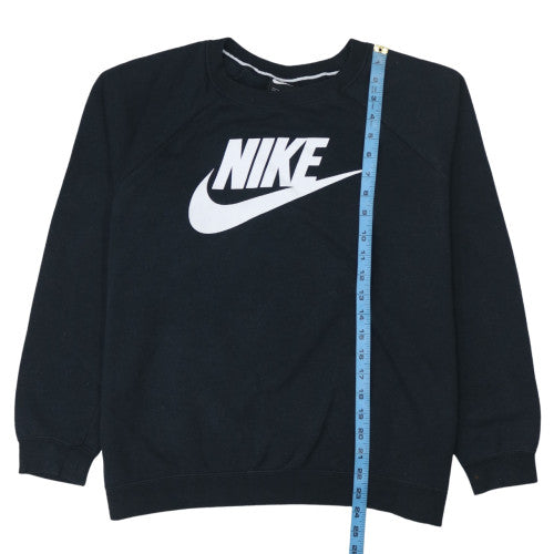 Womens UK Size L Nike Black Pullover Sweatshirt