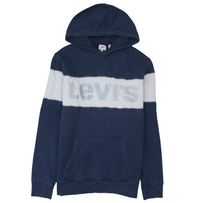 Mens UK Size L Levi's Blue Pullover Hoodie