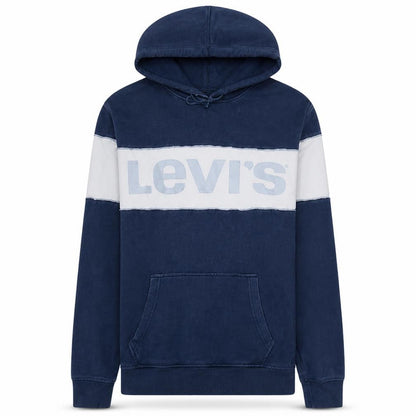 Mens UK Size L Levi's Blue Pullover Hoodie