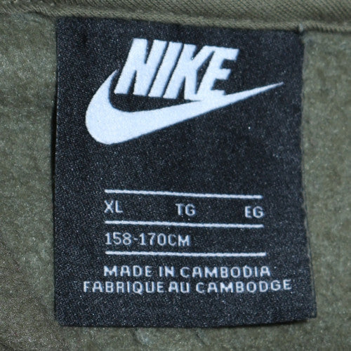 Boys UK Size XL Nike Green Full Zip Hoodie