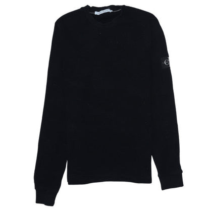 Calvin Klein Jeans Men's Black Cotton Crew Neck Jumper M