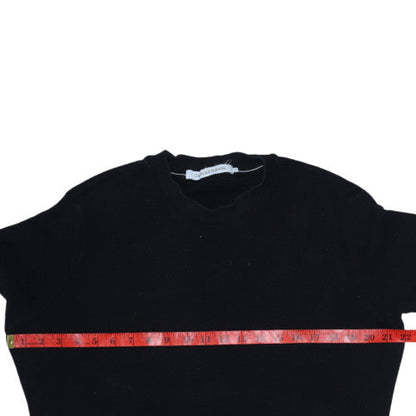 Calvin Klein Jeans Men's Black Cotton Crew Neck Jumper M