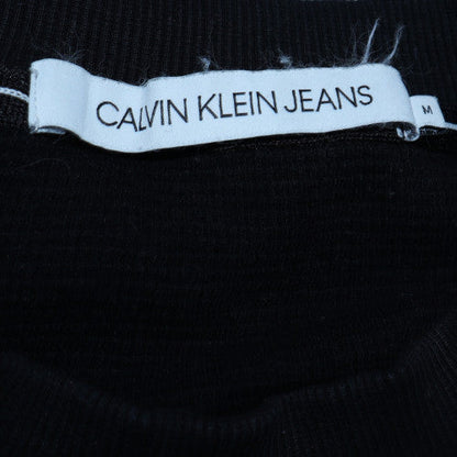 Calvin Klein Jeans Men's Black Cotton Crew Neck Jumper M