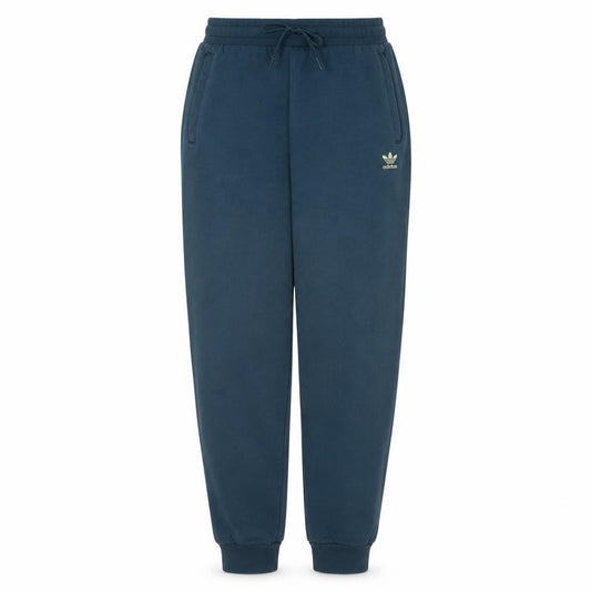 Front view of Adidas boys’ blue jogger sweatpants 13-14 years cotton blend fleece