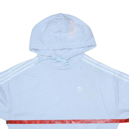 Womens UK Size 8 adidas Blue Pullover Hoodie
