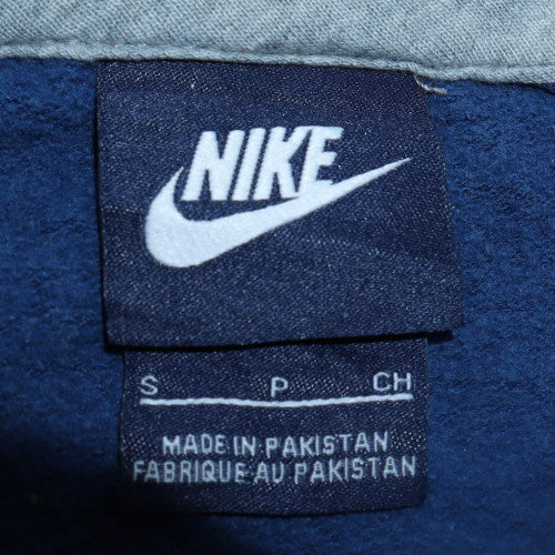 Mens UK Size S Nike Blue Pullover Hoodie