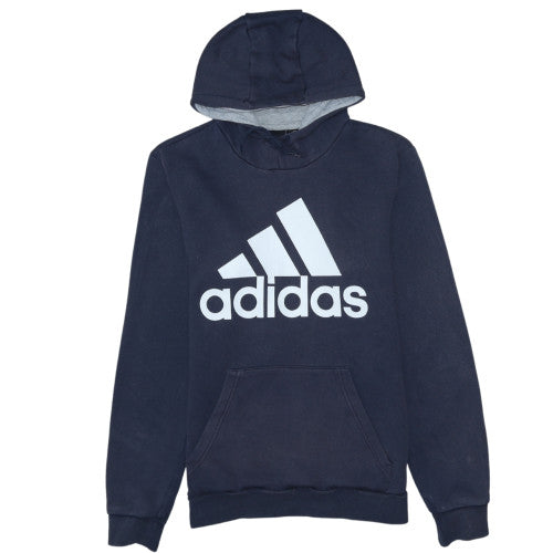Mens UK Size M adidas Blue Pullover Hoodie