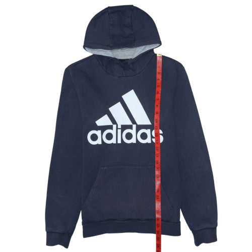 Mens UK Size M adidas Blue Pullover Hoodie
