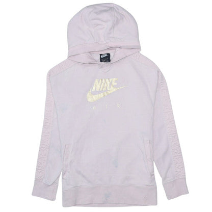 Nike Girls Pink Hoodie XL Logo Pullover Long Sleeve Casual Sweatshirt