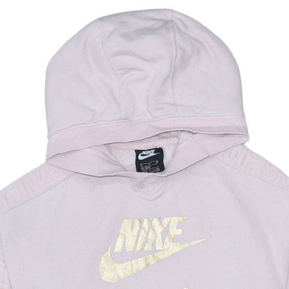 Nike Girls Pink Hoodie XL Logo Pullover Long Sleeve Casual Sweatshirt