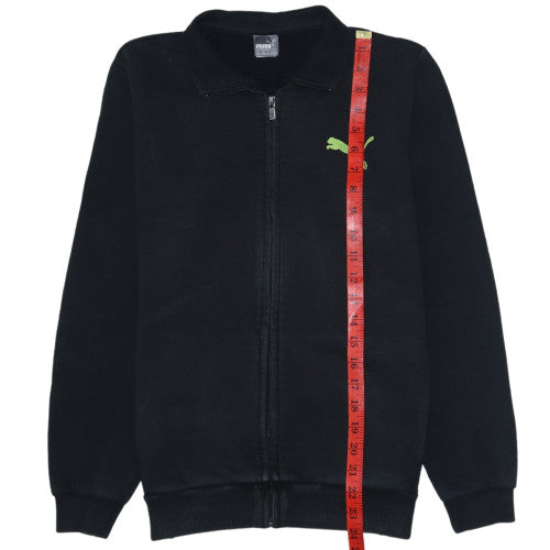 Puma Boys Black 13-14 Years Track Jacket Full Zip Fleece Activewear