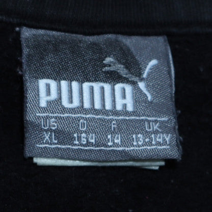 Puma Boys Black 13-14 Years Track Jacket Full Zip Fleece Activewear