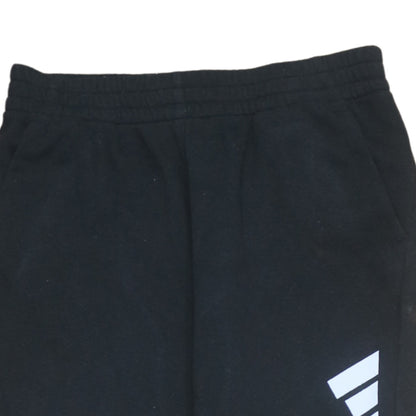 Adidas Boys Black Jogger Sweatpants 13-14 Years Regular Fit Fleece