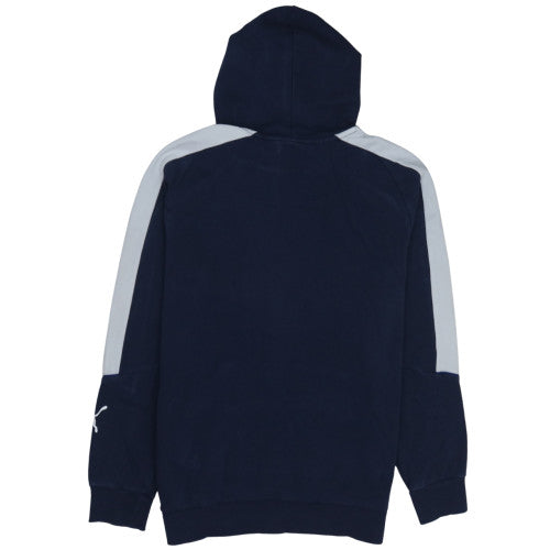 Mens UK Size M PUMA Blue Pullover Hoodie