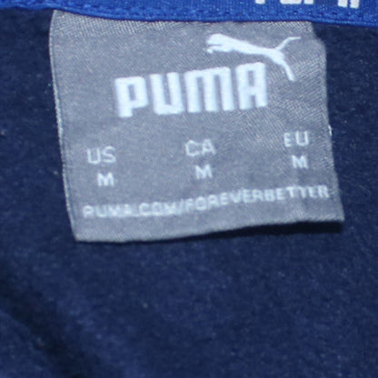 Mens UK Size M PUMA Blue Pullover Hoodie