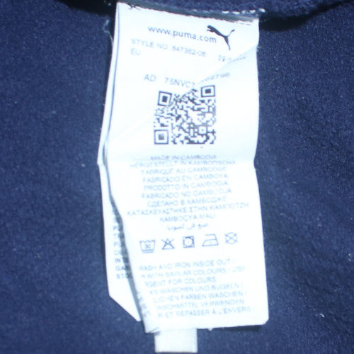 Mens UK Size M PUMA Blue Pullover Hoodie