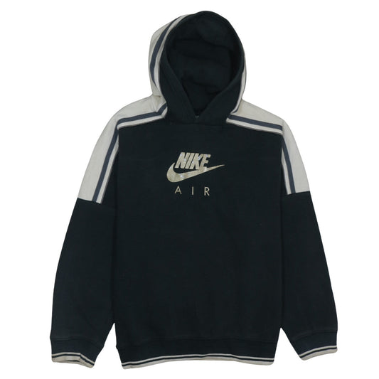 Nike Boys Black XL Pullover Fleece Hoodie with Logo Detail