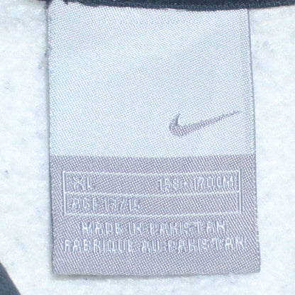 Nike Boys Black XL Pullover Fleece Hoodie with Logo Detail