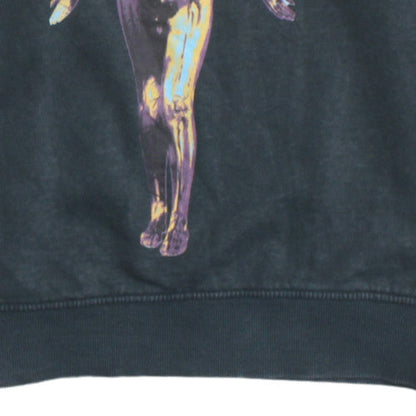 Womens UK Size 2XS Nirvana Black Pullover Sweatshirt