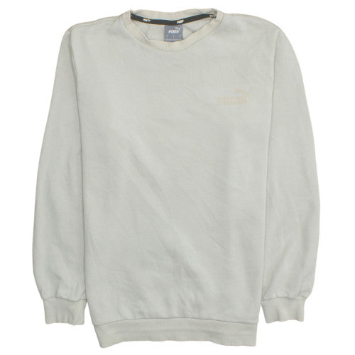 Mens UK Size S PUMA Beige Pullover Sweatshirt