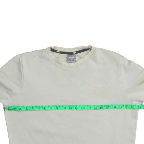 Mens UK Size S PUMA Beige Pullover Sweatshirt