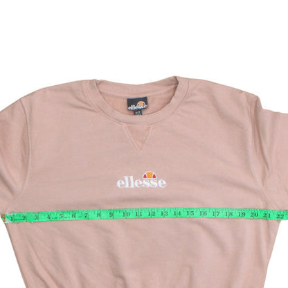 Womens UK Size 12 ellesse Pink Pullover Sweatshirt