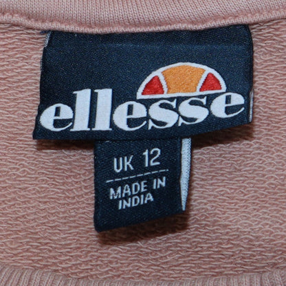 Womens UK Size 12 ellesse Pink Pullover Sweatshirt
