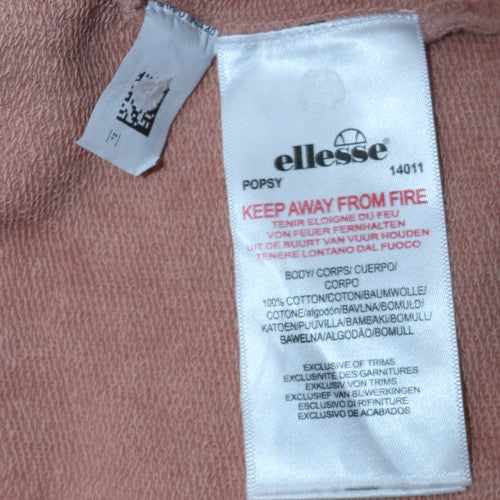 Womens UK Size 12 ellesse Pink Pullover Sweatshirt