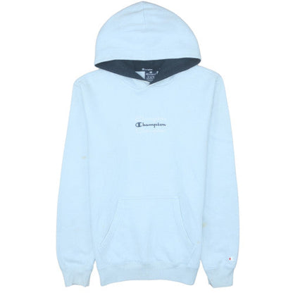 Womens UK Size M Champion Blue Pullover Hoodie