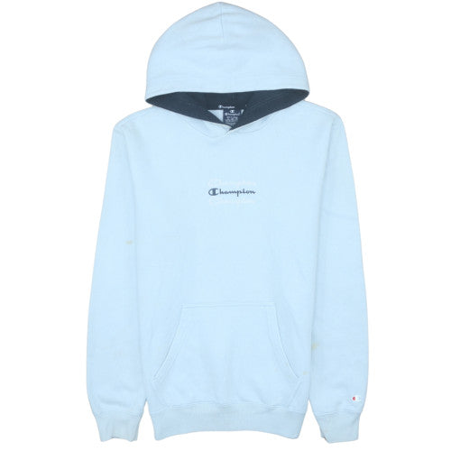 Womens UK Size M Champion Blue Pullover Hoodie