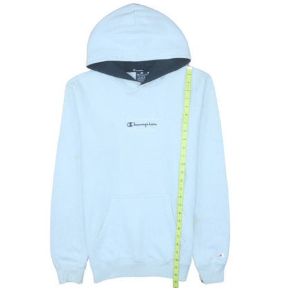 Womens UK Size M Champion Blue Pullover Hoodie