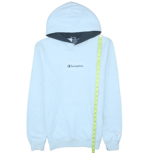 Womens UK Size M Champion Blue Pullover Hoodie