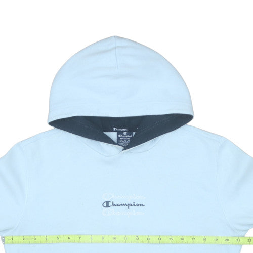 Womens UK Size M Champion Blue Pullover Hoodie