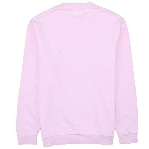 Fred Perry Boys Pink Logo Crew Neck Pullover Sweatshirt Size L