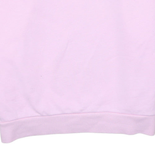Fred Perry Boys Pink Logo Crew Neck Pullover Sweatshirt Size L