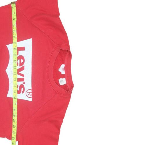 Mens UK Size S Levi's Red Pullover Sweatshirt