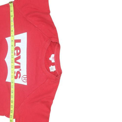 Mens UK Size S Levi's Red Pullover Sweatshirt