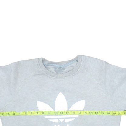 Womens UK Size 2XL adidas Grey Pullover Sweatshirt