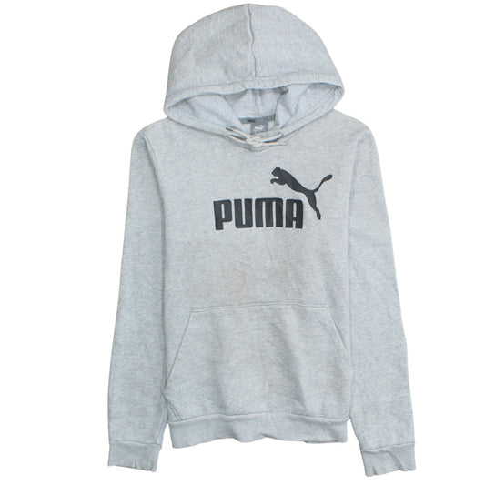 Womens UK Size 12 PUMA Grey Pullover Hoodie