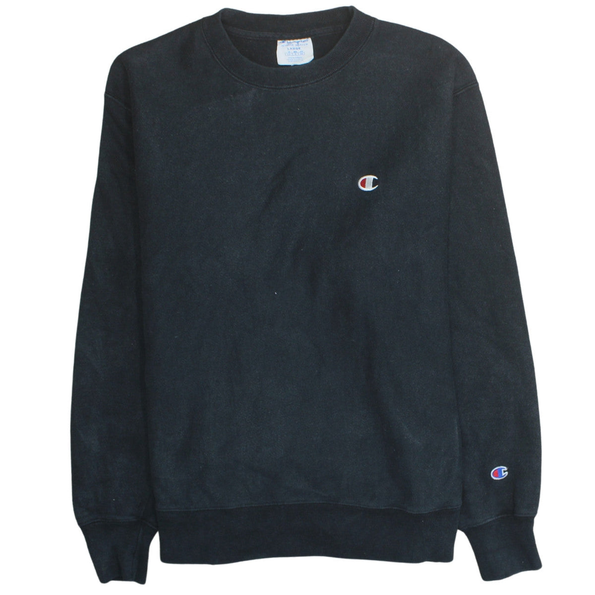 Mens UK Size L Champion Black Pullover Sweatshirt
