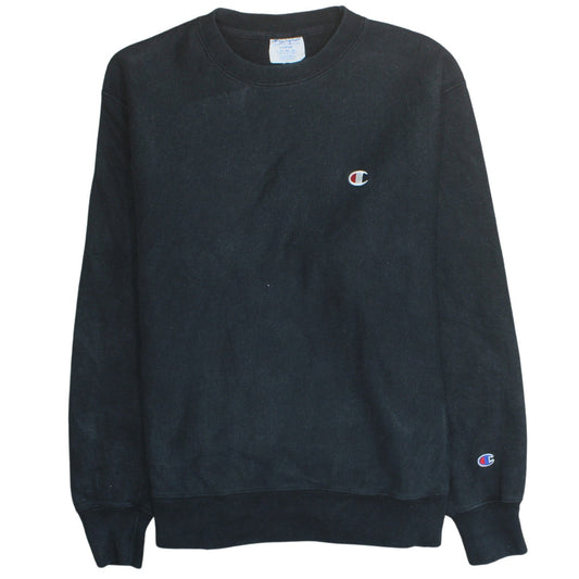 Mens UK Size L Champion Black Pullover Sweatshirt