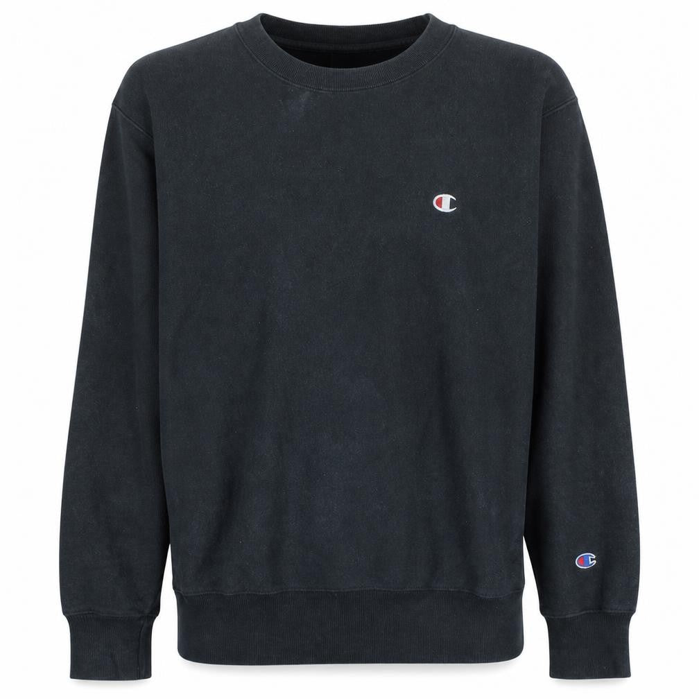 Mens UK Size L Champion Black Pullover Sweatshirt