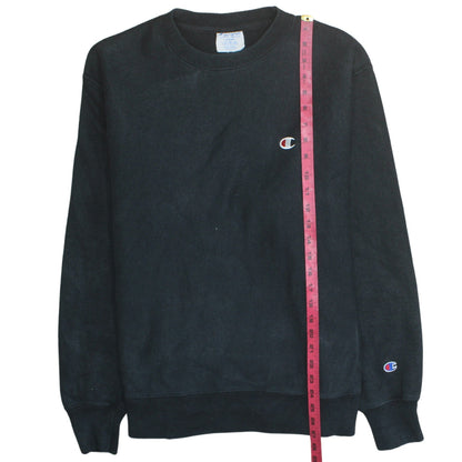 Mens UK Size L Champion Black Pullover Sweatshirt