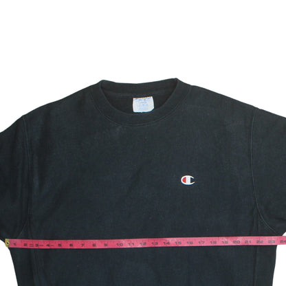 Mens UK Size L Champion Black Pullover Sweatshirt
