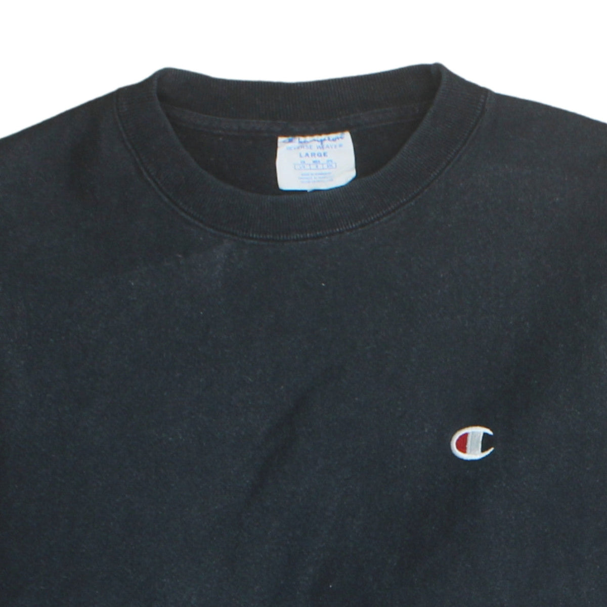 Mens UK Size L Champion Black Pullover Sweatshirt