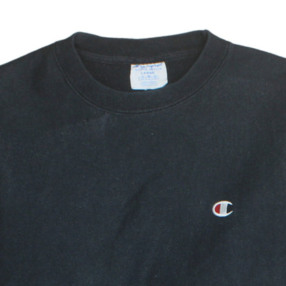 Mens UK Size L Champion Black Pullover Sweatshirt