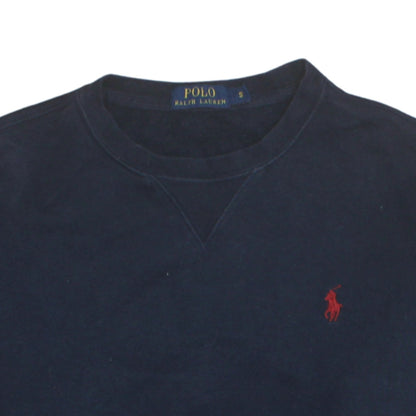 Mens UK Size S Ralph Lauren Blue Pullover Sweatshirt